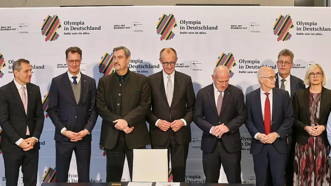 Unterzeichnung der Vereinbarung zur Olympiabewerbung (Archiv) - Bild: via dts Nachrichtenagentur