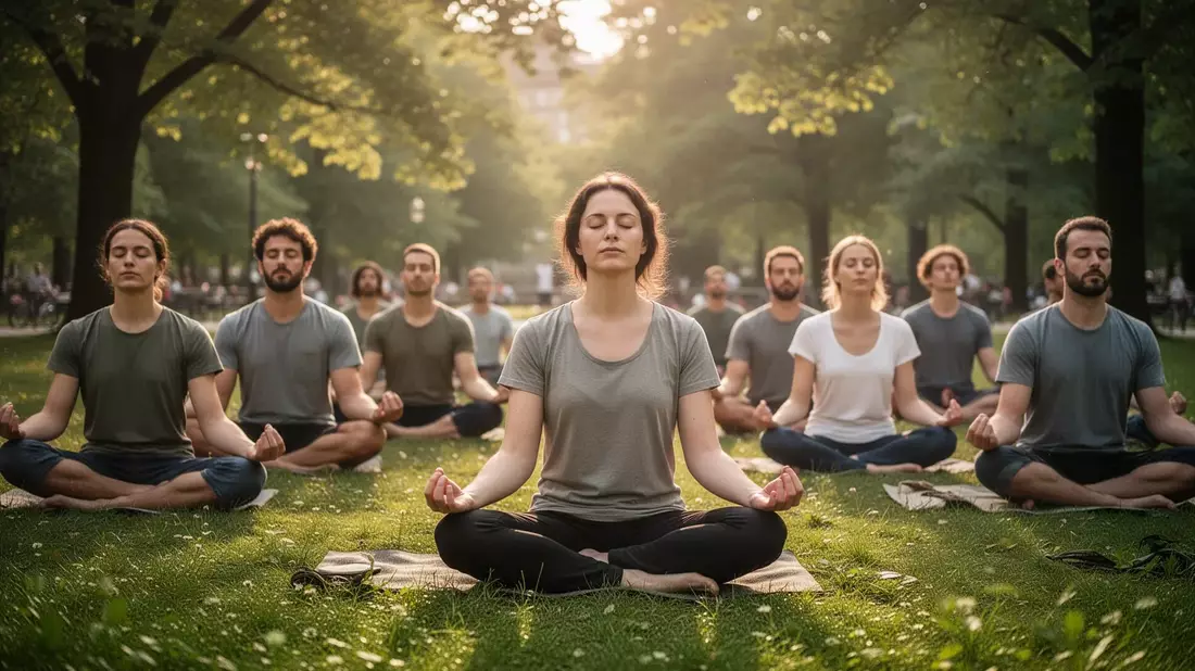 Mentale Gesundheit: Meditation im Park und nüchterne Clubs boomen - Bild: über boerse-global.de