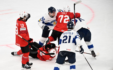 Finnland und die Schweiz lieferten sich ein packendes WM-Finale. - Foto: Roni Rekomaa/Lehtikuva/dpa