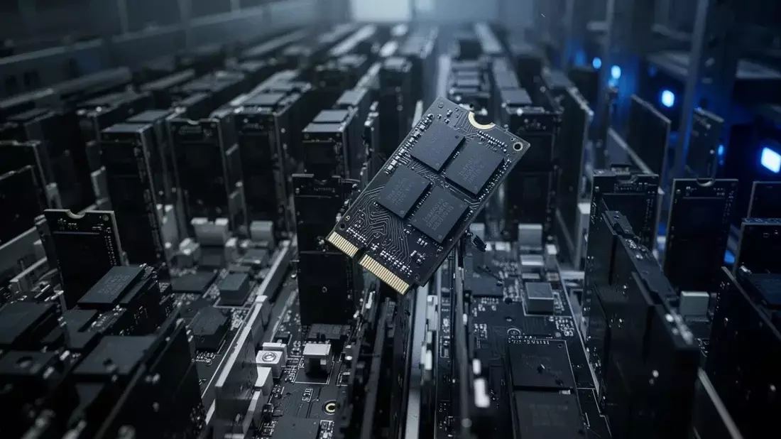 Micron: opciones anticipan una oscilación del 10% mientras UBS fija el objetivo más alto de Wall Street Illustration mit AI erstellt übermittelt durch boerse-global.de