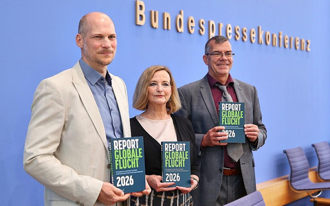 Vorstellung Report Globale Flucht 2026 am 01.06.2026 - Foto: via dts Nachrichtenagentur