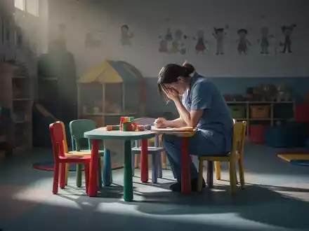 Psychische Belastung: 586 Fehltage in der Kinderbetreuung - Foto: über boerse-global.de