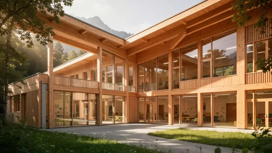 Holzbau-Preis Mai 2026: Österreich würdigt nachhaltige Schulen - Bild: über boerse-global.de