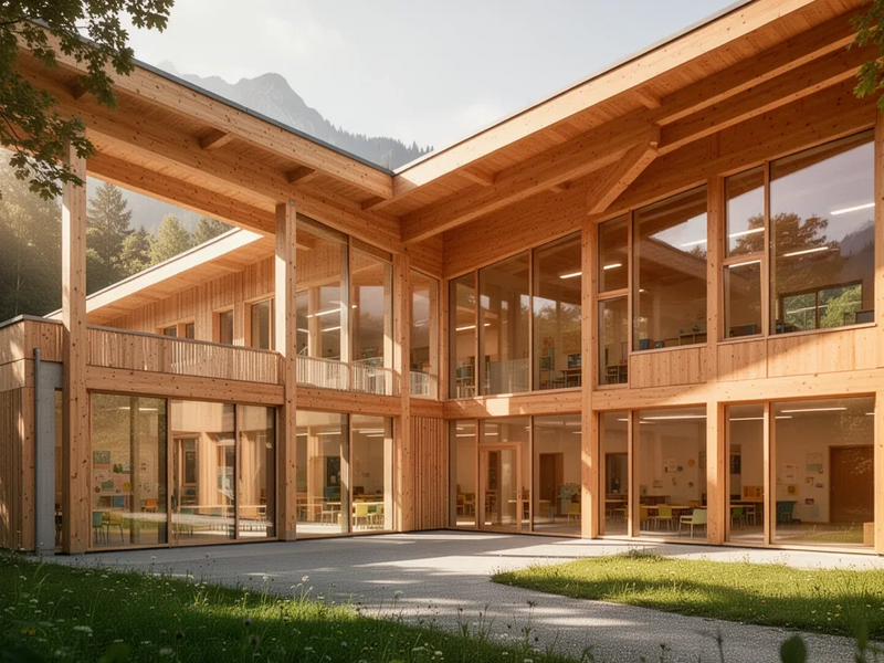 Holzbau-Preis Mai 2026: Österreich würdigt nachhaltige Schulen - Foto: über boerse-global.de