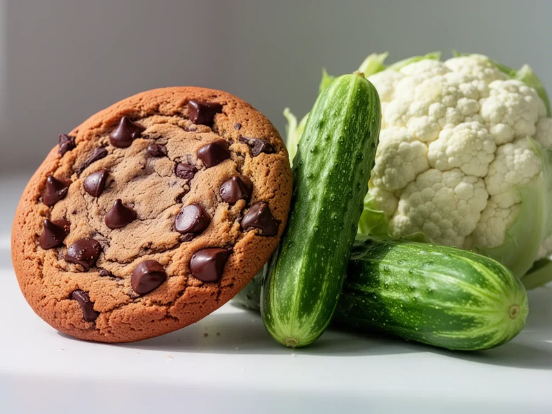 Volume Eating: Gurken und Blumenkohl statt 690-Kalorien-Keks - Foto: über boerse-global.de
