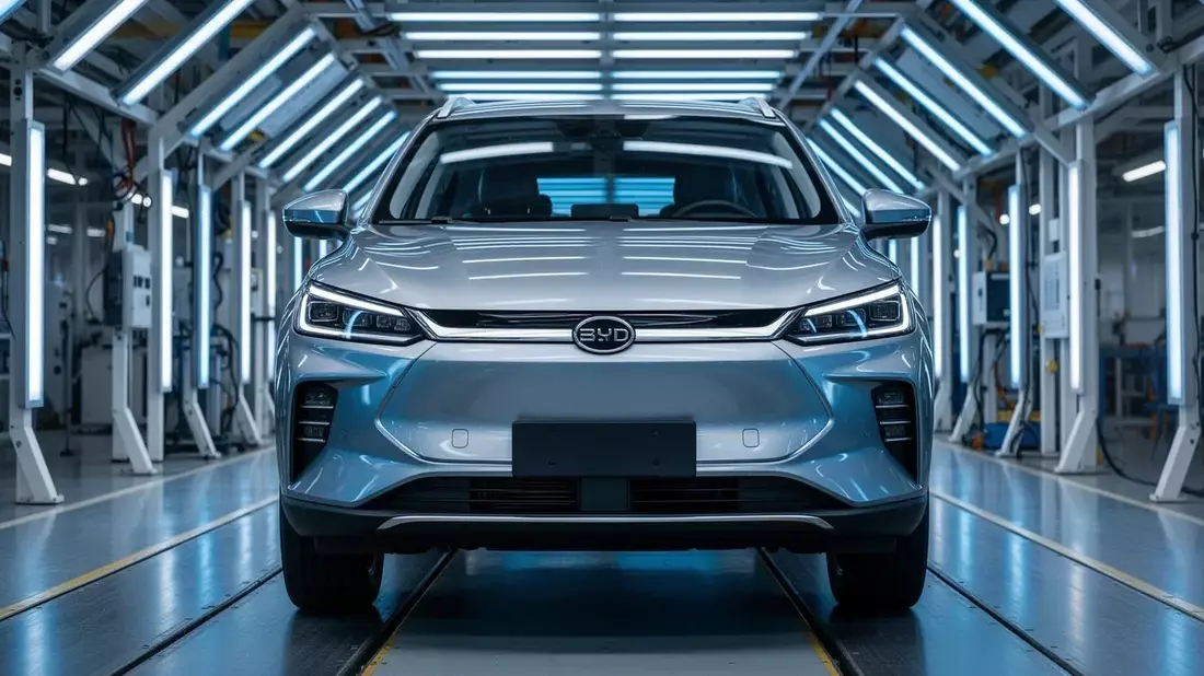 BYD’s Export Record Masks Deepening Home-Market Woes as Hungarian Plant Nears Production Illustration mit AI erstellt übermittelt durch boerse-global.de