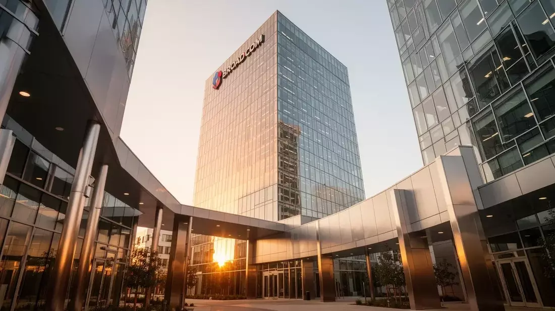Broadcom se Prepara para Presentar Cuentas: Entre Récords Históricos y Nuevos Horizontes en IA Illustration mit AI erstellt übermittelt durch boerse-global.de
