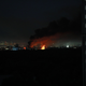 Am Himmel über der ukrainischen Hauptstadt waren Rauchsäulen von Bränden zu sehen. - Bild: Li Dongxu/XinHua/dpa