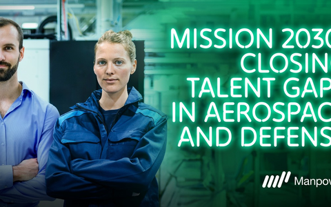 Fachkräftemangel wird zum limitierenden Faktor / Flexibles Workforce Management entscheidet über Europas Aerospace-&-Defense-Boom / Manpower White Paper Aerospace & Defense Mission 2030 - Bild: presseportal.de
