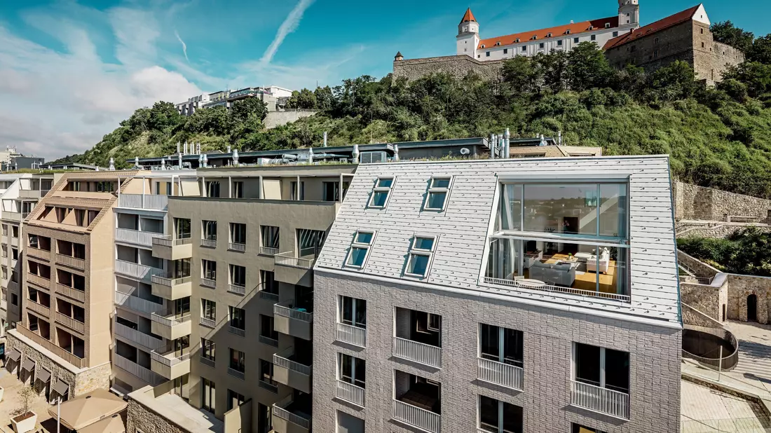 Neues Stadtviertel Vydrica, Bratislava - Bild: PREFA/Croce & Wir über pressetext.de