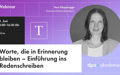 Grundlagen des Redenschreibens - Stilmittel für das Verfassen von Reden - Foto: presseportal.de