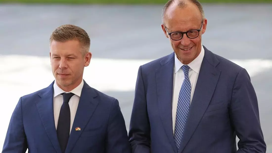 Péter Magyar und Friedrich Merz am 02.06.2026 - Bild: via dts Nachrichtenagentur