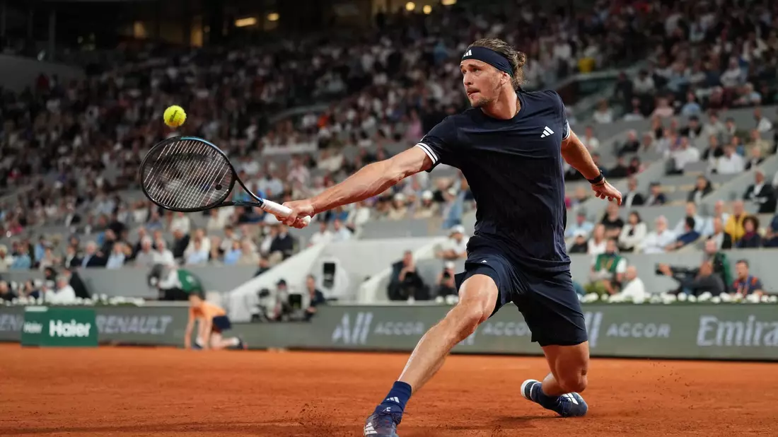 Alexander Zverev bei einem Rückhandschlag in der Defensive. - Bild: Dimitar Dilkoff/AFP/dpa