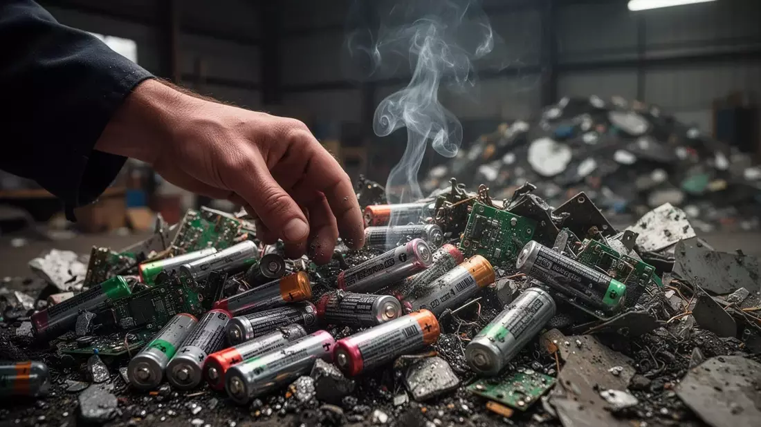 Lithium-Entsorgung: 44% landen im falschen Müll, Brände steigen - Bild: über boerse-global.de
