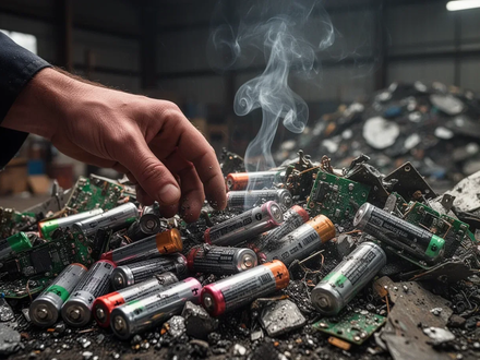Lithium-Entsorgung: 44% landen im falschen Müll, Brände steigen - Foto: über boerse-global.de