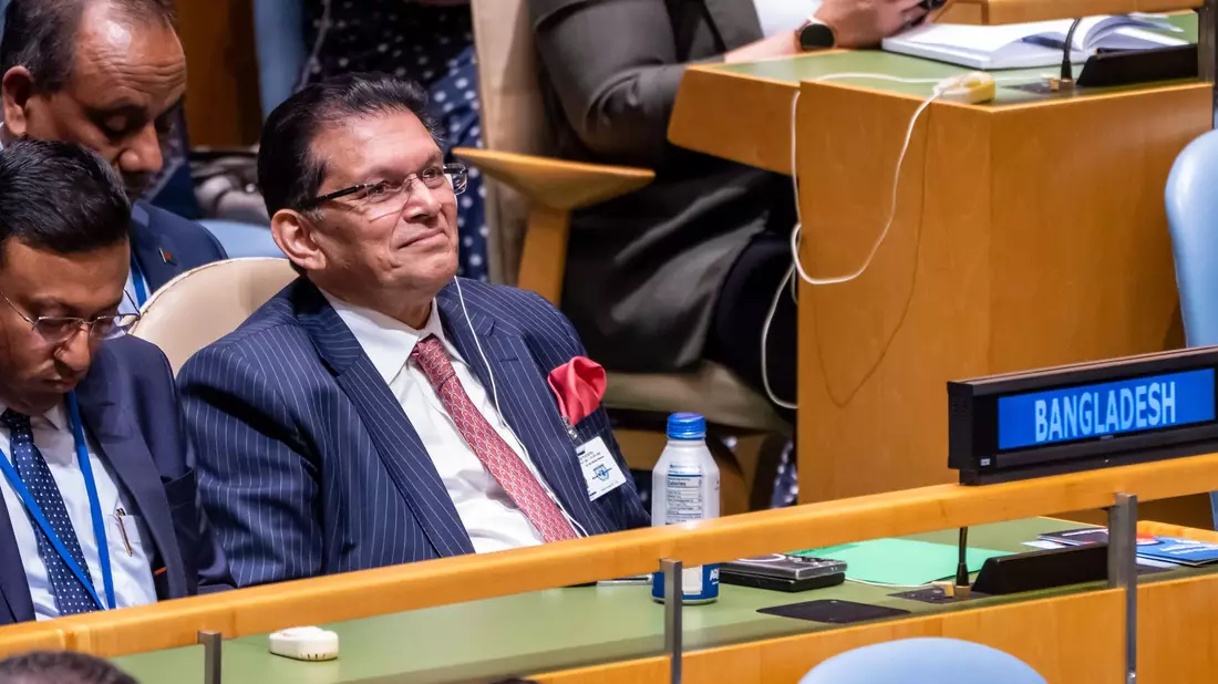 Khalilur Rahman, Außenminister von Bangladesch, wird der neue Präsident der Generalversammlung der Vereinten Nationen. - Bild: Michael Kappeler/dpa