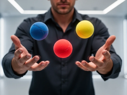 Neuro-Jonglage: Drei Bälle trainieren Konzentration und kognitive Flexibilität - Foto: über boerse-global.de