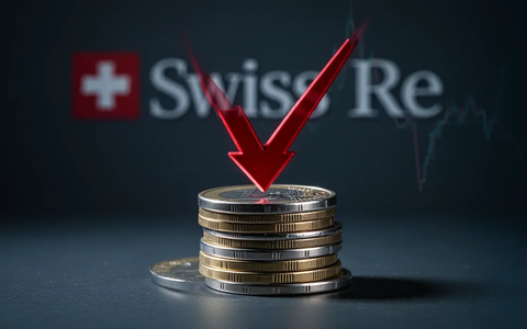 Swiss Re Aktie: 124,85 Euro markiert Jahrestief - Bild: über boerse-global.de