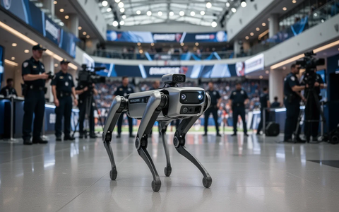 Fußball-WM 2026: Boston Dynamics Roboter bewachen Medienzentrum - Bild: über boerse-global.de