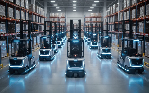 Robotik im Lager: Rhenus setzt 15 autonome Gabelstapler rund um die Uhr ein - Bild: über boerse-global.de