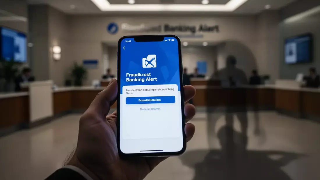 Bank-Identitätsdiebstahl: Federal Reserve warnt vor SMS-Betrug Illustration mit AI erstellt übermittelt durch boerse-global.de