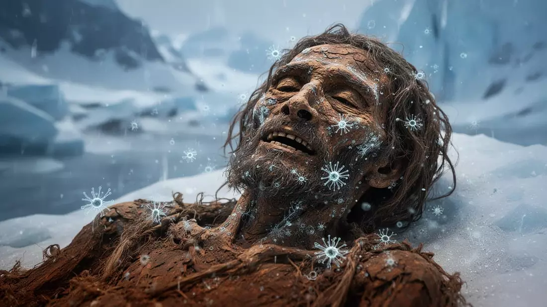 Ötzi-Mumie: Hefepilze bleiben bei minus 6 Grad aktiv Illustration mit AI erstellt übermittelt durch boerse-global.de