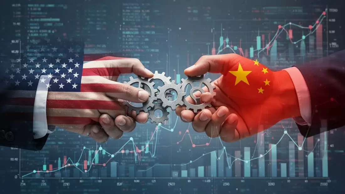 USA-China Handel: 30 Milliarden Dollar Waren für Zollerleichterungen Illustration mit AI erstellt übermittelt durch boerse-global.de