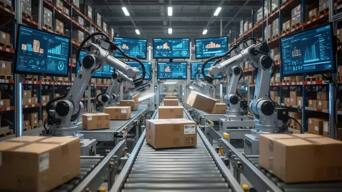 Logistikfläche: Neubau-Umsatz sinkt um 21 Prozent im Q1 2026 Illustration mit AI erstellt übermittelt durch boerse-global.de