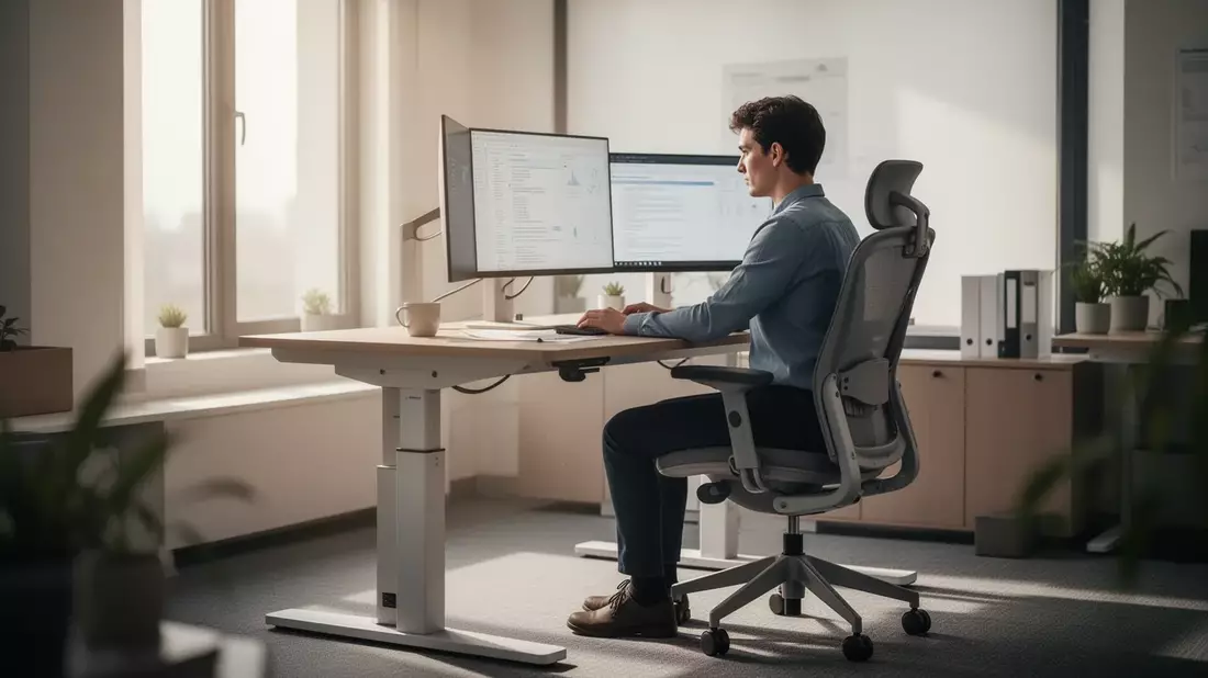 Homeoffice-Ergonomie: Richtige Ausstattung senkt Fehltage um 52% Illustration mit AI erstellt übermittelt durch boerse-global.de