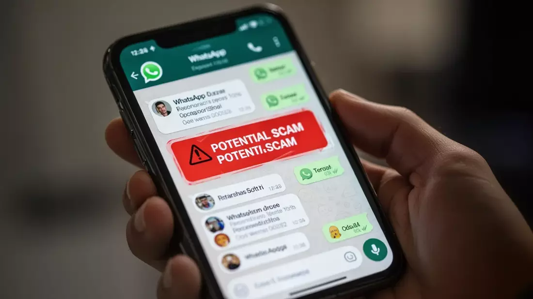 WhatsApp Scam Alert: Betrugserkennung direkt auf dem Smartphone Illustration mit AI erstellt übermittelt durch boerse-global.de