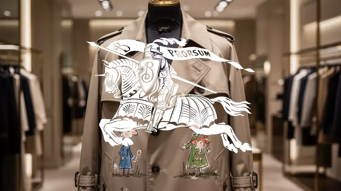 Burberry Aktie: Sir Quentin Blake prägt neue Kollektion Illustration mit AI erstellt übermittelt durch boerse-global.de
