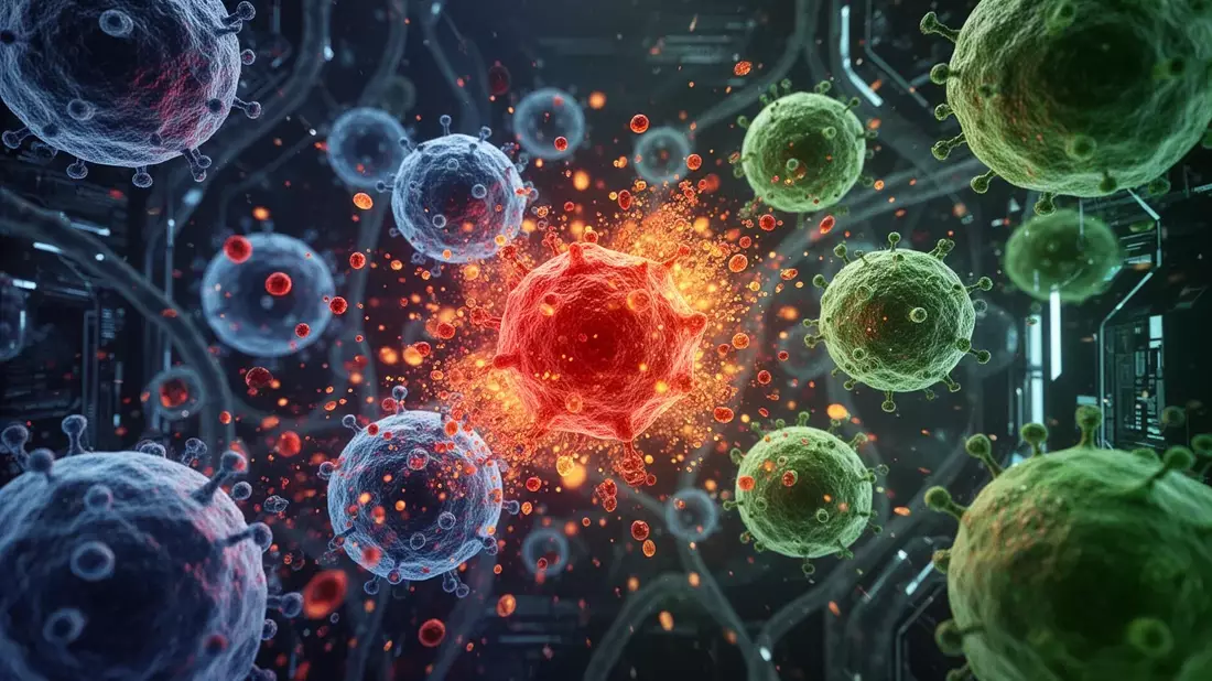 Inflammaging: Chronische Entzündungen treiben biologisches Altern Illustration mit AI erstellt übermittelt durch boerse-global.de
