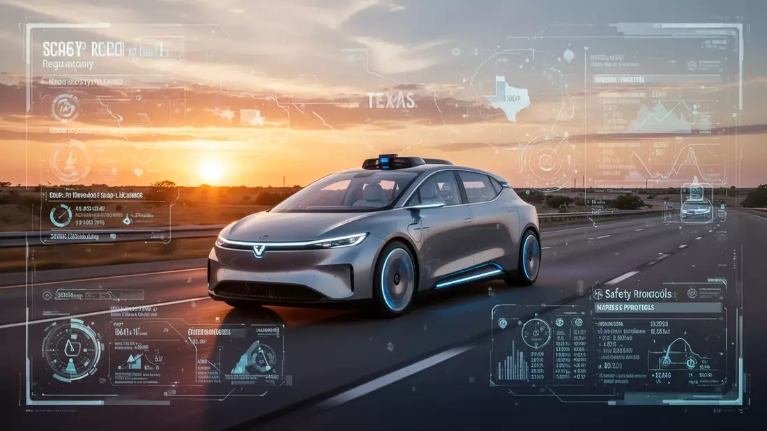 Autonome Fahrzeuge: Texas startet Beschwerde-Portal ab sofort Illustration mit AI erstellt übermittelt durch boerse-global.de