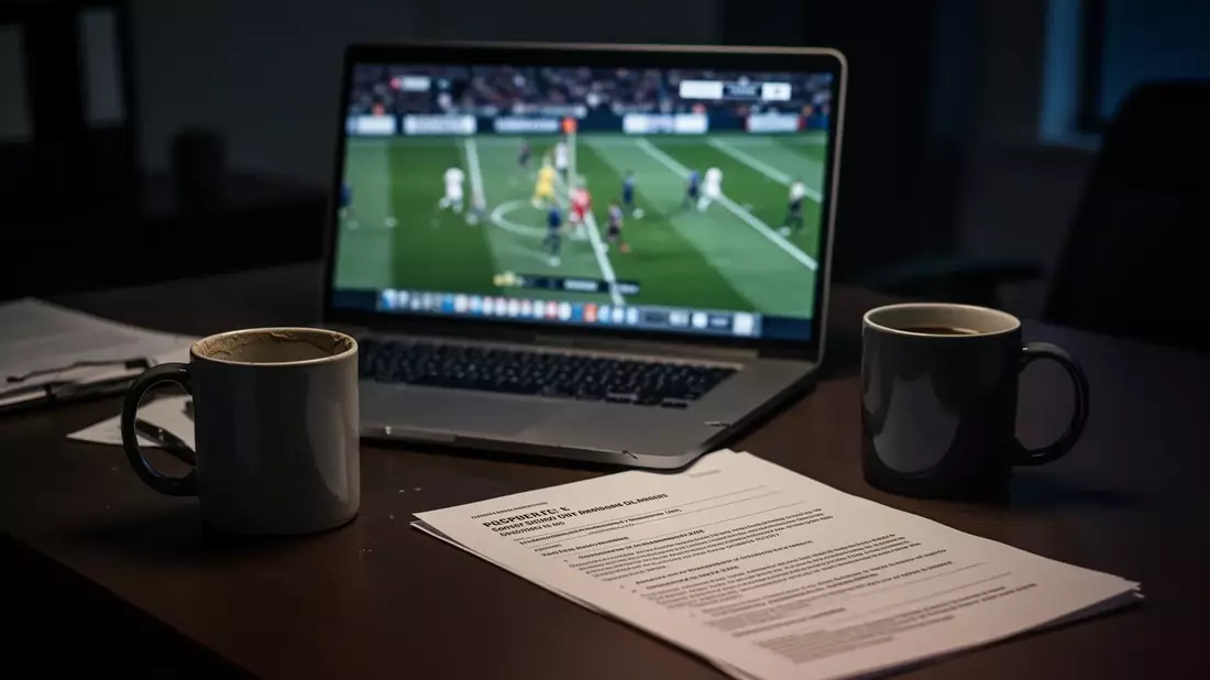 Fußball-WM: 59% der Arbeitnehmer kämpfen mit Nachtspiel-Folgen Illustration mit AI erstellt übermittelt durch boerse-global.de
