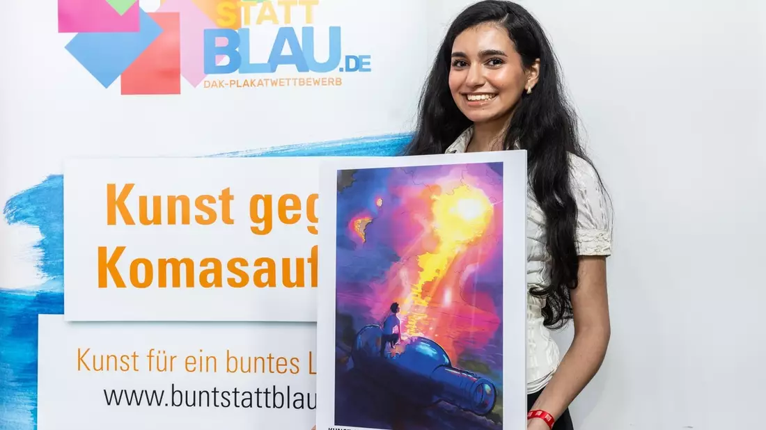 Erster Platz bei „bunt statt blau“: Schülerin aus Berlin gewinnt DAK-Wettbewerb gegen das Rauschtrinken - Bild: presseportal.de