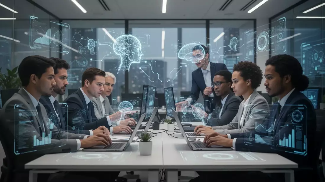 EU AI Act ab August: Pflicht-Schulungen für KI-Nutzer Illustration mit AI erstellt übermittelt durch boerse-global.de
