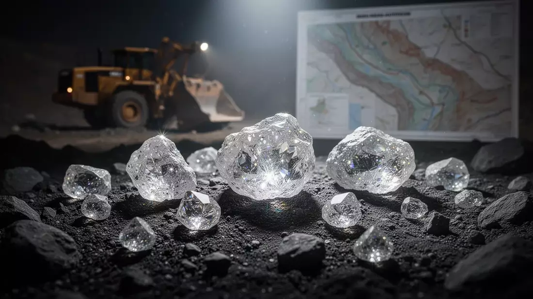 Karelian Diamond Aktie: Bergbaurechte für Lahtojoki registriert Illustration mit AI erstellt übermittelt durch boerse-global.de