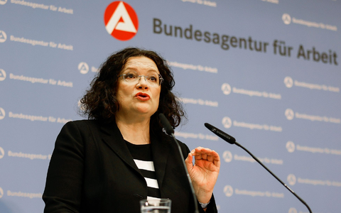 BA-Chefin Andrea Nahles wird die Finanzzahlen im Haushaltsausschuss des Bundestags vorstellen. (Archivfoto) - Bild: Daniel Löb/dpa