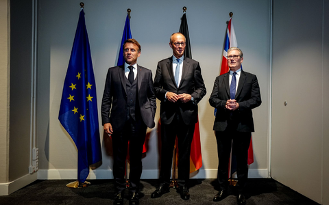 Frankreich, Deutschland und Großbritannien waren als E3 bei den Ukraine-Verhandlungen zuletzt nur an der Seitenlinie. - Bild: Kay Nietfeld/dpa