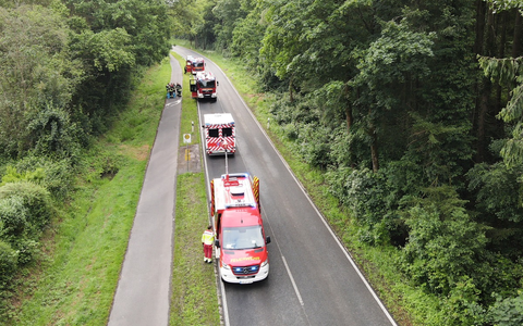 FFW Schwalmtal: F2 - Brennt Kleingebäude: Schwalmtaler Feuerwehr unterstützt bei Einsatz in Niederkrüchten - Foto: presseportal.de