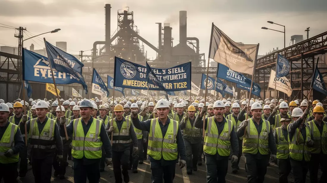 Stahl-Aktionstag 12. Juni: 10.000 Beschäftigte protestieren in Berlin - Bild: über boerse-global.de