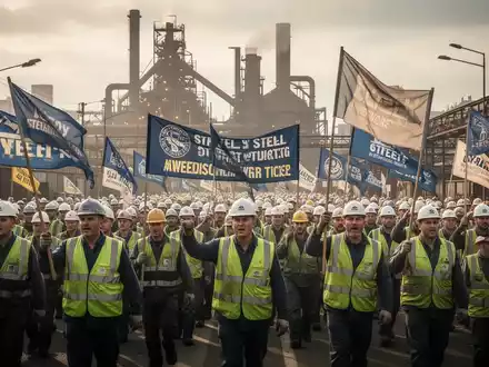 Stahl-Aktionstag 12. Juni: 10.000 Beschäftigte protestieren in Berlin - Foto: über boerse-global.de