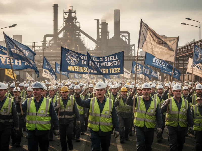 Stahl-Aktionstag 12. Juni: 10.000 Beschäftigte protestieren in Berlin - Foto: über boerse-global.de