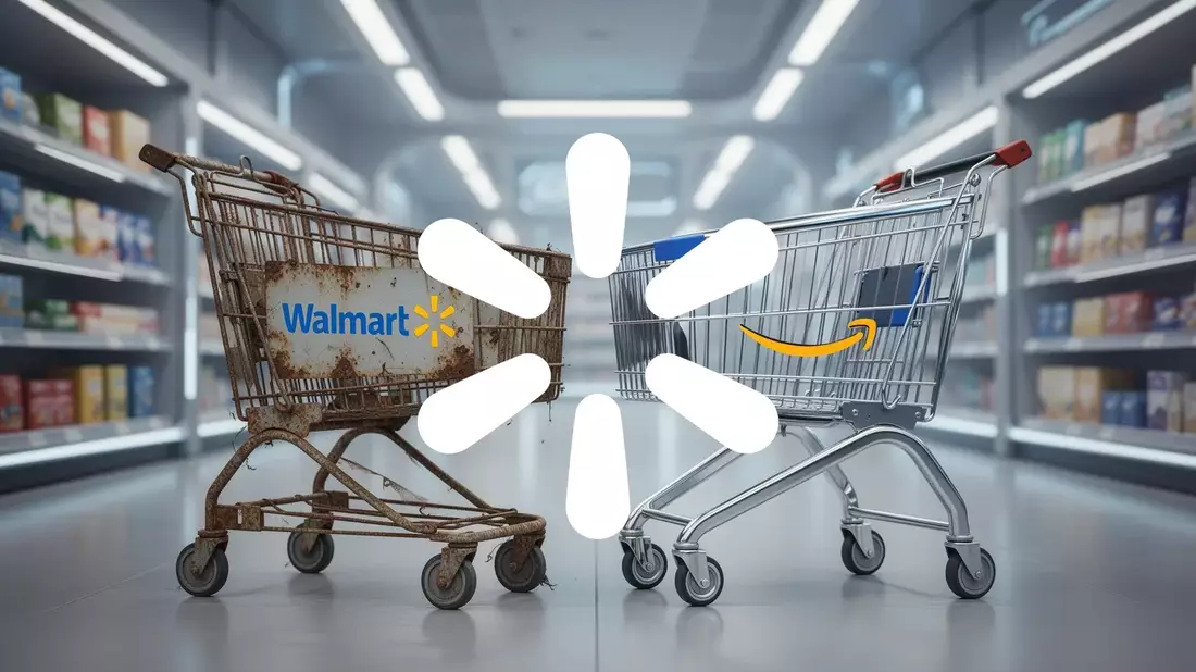 Walmart Aktie: Amazon verdrängt nach 13 Jahren - Bild: über boerse-global.de