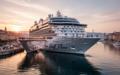 TUI Aktie: Mein Schiff Flow tauft am 20. Juni - Bild: über boerse-global.de