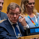 Außenminister Johann Wadephul (CDU) während der Verkündung des Wahlergebnisses für den UN-Sicherheitsrat in New York. - Bild: Michael Kappeler/dpa