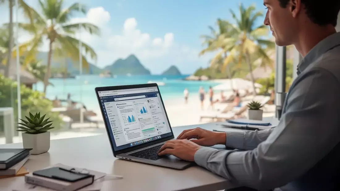 Homeoffice im Ausland: Bis 49,99% ohne Sozialversicherungs-Risiko - Bild: über boerse-global.de