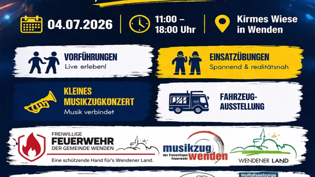 FW Wenden: 1. Presseinforamtion 1. Wendender Blaulichtmeile - Bild: presseportal.de