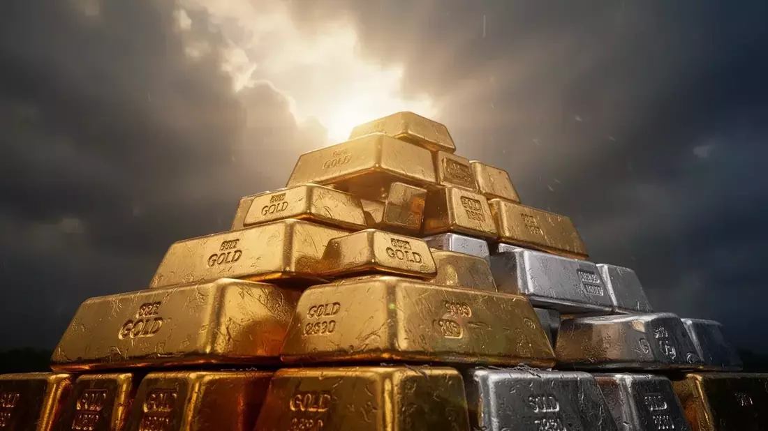 Oro: la inflación energética y el giro hawkish de Warsh hunden el metal un 21% desde enero - Bild: über boerse-global.de