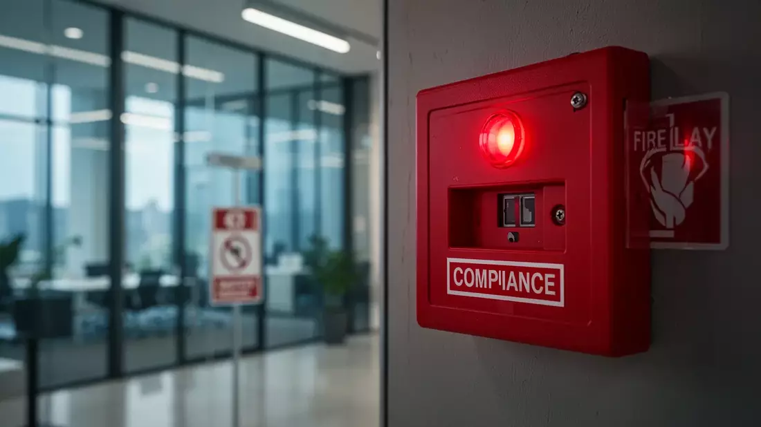 Brandschutz: TÜV-Report zeigt 35,9% Mängelquote bei Gebäuden Illustration mit AI erstellt übermittelt durch boerse-global.de